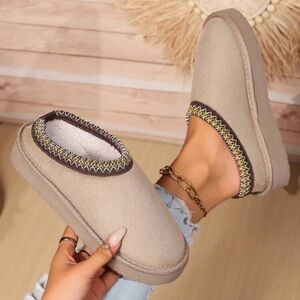 Cozy Tan Slip-On Women's Shoes